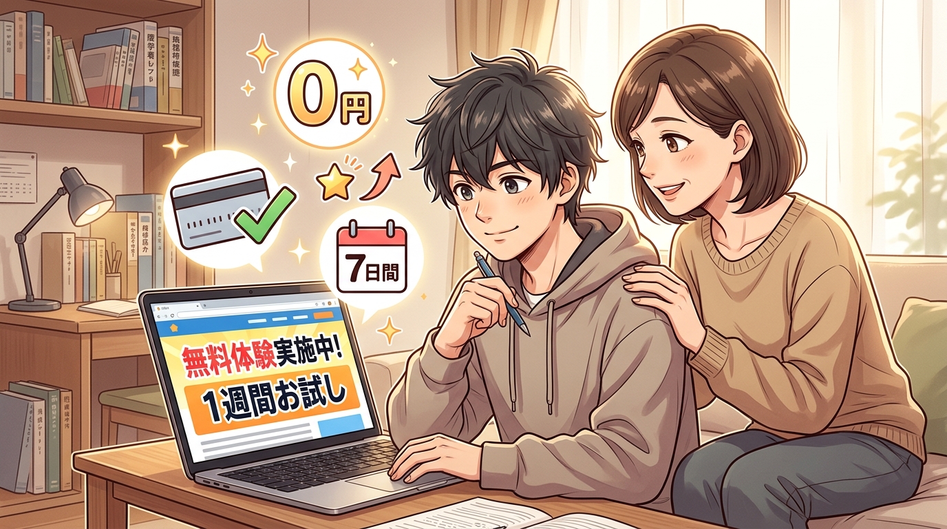 1週間の無料体験で宅浪成功への第一歩を踏み出す